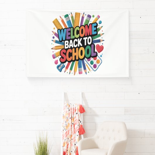 Welkom terug naar school spandoek (Insitu)