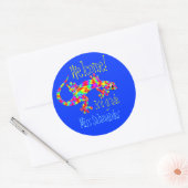 Welkom Terug naar School Stickers met Salamander (Envelop)