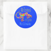 Welkom Terug naar School Stickers met Salamander (Tas)