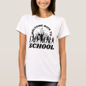 Welkom terug naar school, studenten, school, meisj t-shirt (Voorkant)