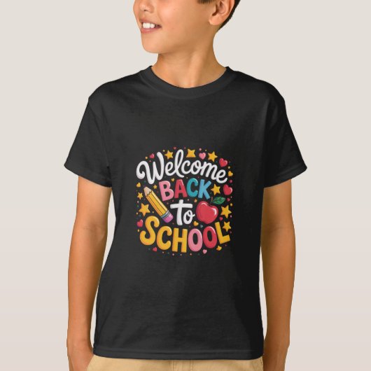 Welkom terug naar school T-shirt Grappige jongens (Voorkant)