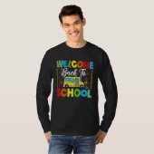 Welkom Terug Naar School T-shirt Schoolbuschauffeu (Voorkant volledig)