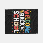Welkom Terug naar School Teacher Appreciation Kind Fleece Deken (Voorkant (Horizontaal))