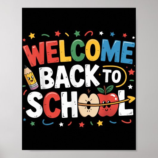Welkom Terug naar School Teacher Appreciation Kind Poster (Voorkant)