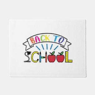 Welkom Terug naar School Teacher Life Deurmat