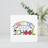 Welkom Terug naar School Teacher Life Kaart (Staand voorkant)