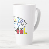 Welkom Terug naar School Teacher Life Latte Mok (Rechterhoek)