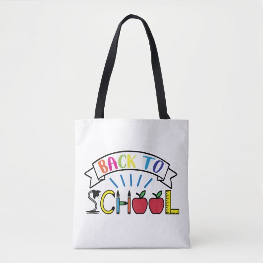 Welkom Terug naar School Teacher Life Tote Bag (Voorkant)