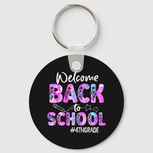 Welkom terug naar school vierde klas terug naar sc sleutelhanger (Voorkant)