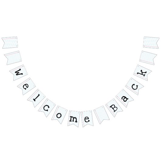 Welkom terug naar school vlaggetjes (Alle)