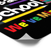 Welkom terug naar school. We hebben je school Cha  Poster (Hoek)