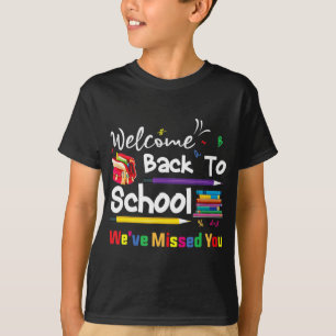 Welkom terug naar school. We hebben je school Cha T-shirt