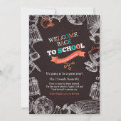 Welkom terug naar schoolaankondiging kaart (Voorkant)