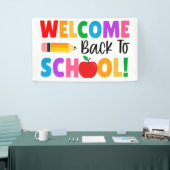 welkom terug naar schoolbanner spandoek (Beurs)