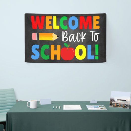 welkom terug naar schoolbanner spandoek (Beurs)