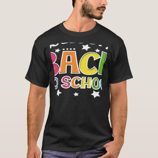 Welkom terug naar schoolkerstmis 2023 - Halve uitg T-shirt (Voorkant)