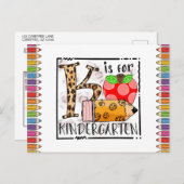 Welkom terug naar schoolleraar Foto Briefkaart (Voorkant / Achterkant)