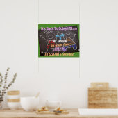 Welkom terug naar schoolleraar Naam toevoegen Poster (Keuken)