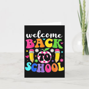 Welkom terug op de eerste dag van de schoolleraar kaart