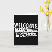 Welkom terug op de eerste dag van de schoolleraar kaart (Gele Bloem)