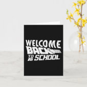 Welkom terug op de eerste dag van de schoolleraar kaart (Gele Bloem)