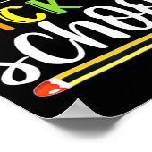 Welkom terug op de eerste dag van de schoolleraar poster (Hoek)