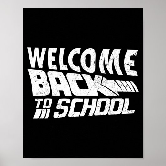 Welkom terug op de eerste dag van de schoolleraar poster (Voorkant)