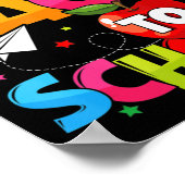 Welkom terug op de eerste dag van de schoolleraar poster (Hoek)