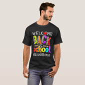 Welkom terug op de eerste dag van school L T-shirt (Voorkant volledig)