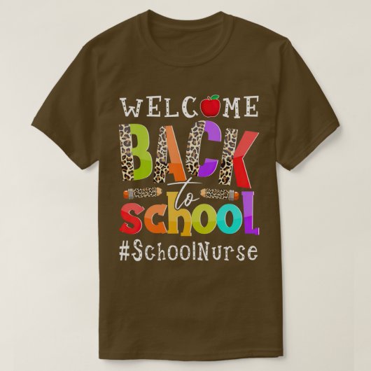 Welkom terug op de eerste dag van school L T-shirt (Design voorkant)
