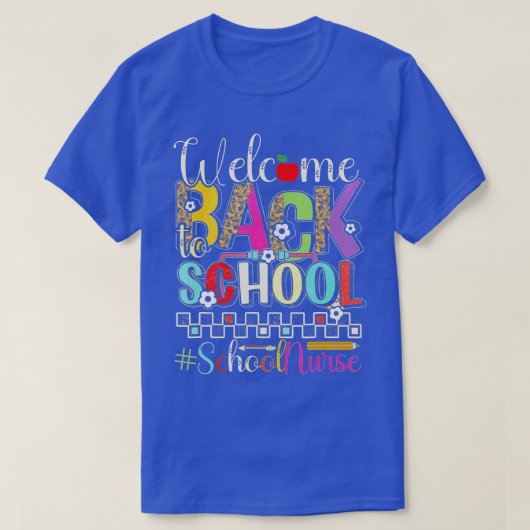 Welkom terug op de eerste dag van school L T-shirt (Design voorkant)