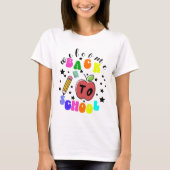 Welkom terug op de grappige school t-shirt (Voorkant)
