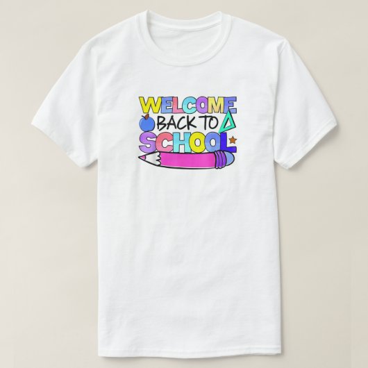 Welkom terug op de school 2024 t-shirt (Design voorkant)