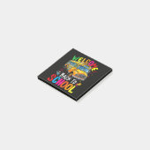 Welkom terug op de schoolbus 1e dag van school post-it® notes (Schuin)