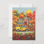 Welkom terug op de uitnodiging voor het schoolfees (Achterkant)