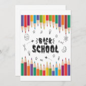 Welkom terug op het Shirt van de school, eerste sc Bedankkaart (Voorkant / Achterkant)