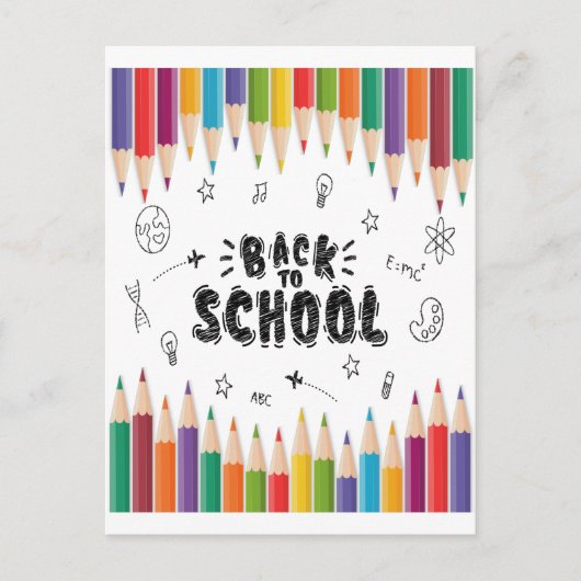 Welkom terug op het Shirt van de school, eerste sc Briefkaart (Voorkant)