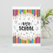 Welkom terug op het Shirt van de school, eerste sc Kaart (Staand voorkant)