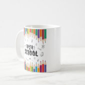 Welkom terug op het Shirt van de school, eerste sc Koffiemok (Voorkant links)