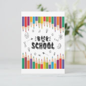 Welkom terug op het Shirt van de school, eerste sc RSVP Kaartje (Staand voorkant)