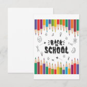 Welkom terug op het Shirt van de school, eerste sc RSVP Kaartje (Voorkant / Achterkant)