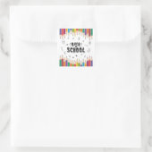 Welkom terug op het Shirt van de school, eerste sc Vierkante Sticker (Tas)