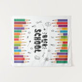 Welkom terug op het Shirt van de school, eerste sc Wandkleed (Voorkant (horizontaal))