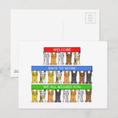 Welkom terug op het werk We hebben jullie allemaal Briefkaart (Voorkant / Achterkant)