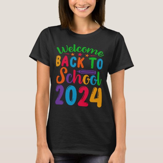 Welkom terug op school 2024 t-shirt (Voorkant)