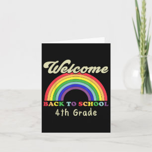 Welkom terug op school 4th Grade Teacher Student R Kaart