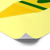 Welkom terug op school Aangepaste kleuren kleurpot Poster (Hoek)