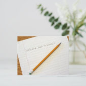 Welkom terug op school! briefkaart (Staand voorkant)