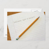 Welkom terug op school! briefkaart (Voorkant / Achterkant)