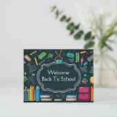 Welkom terug op school briefkaart (Staand voorkant)